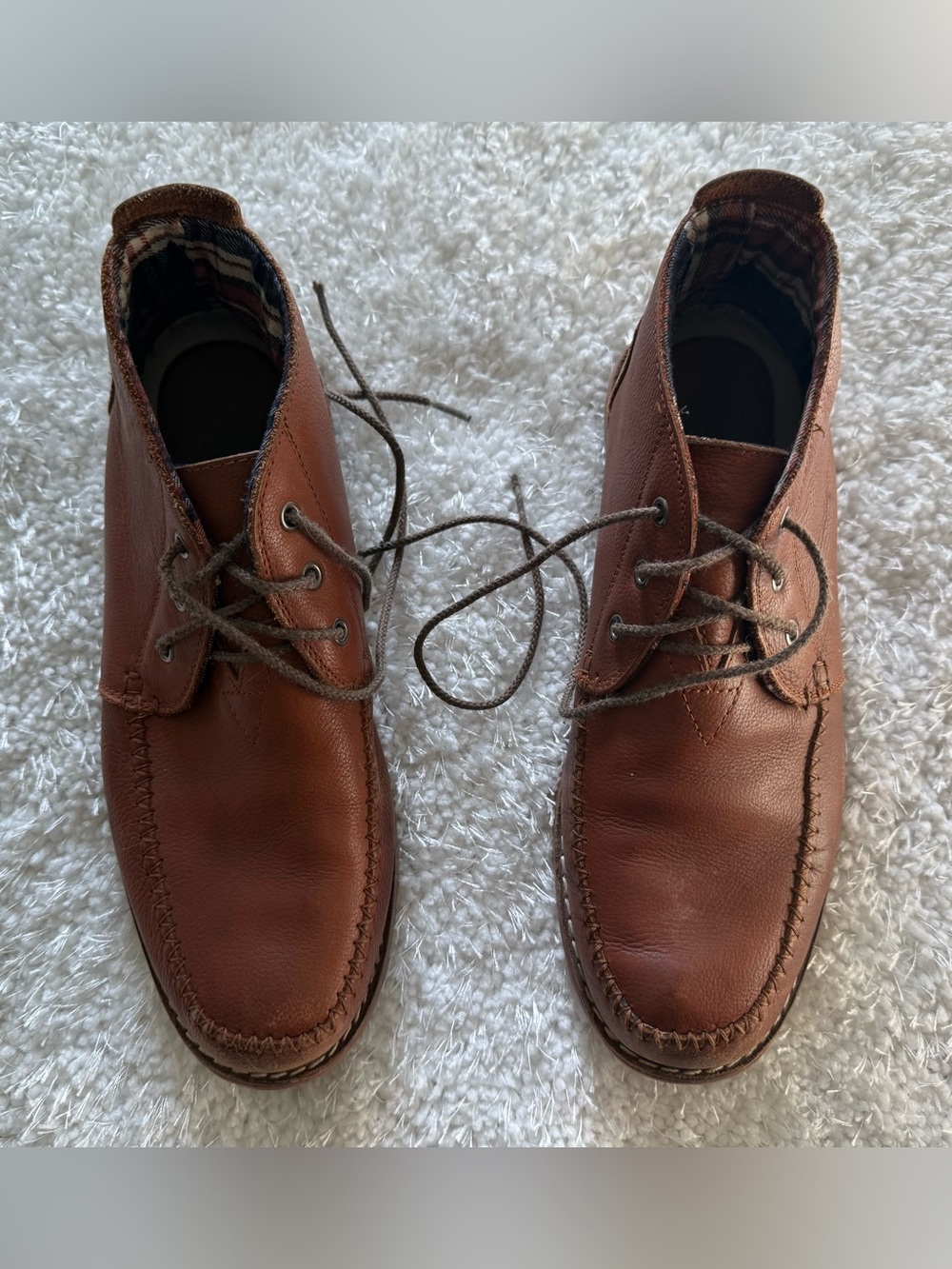 Toms Men's Chestnut Brown Leather Chukka Boots